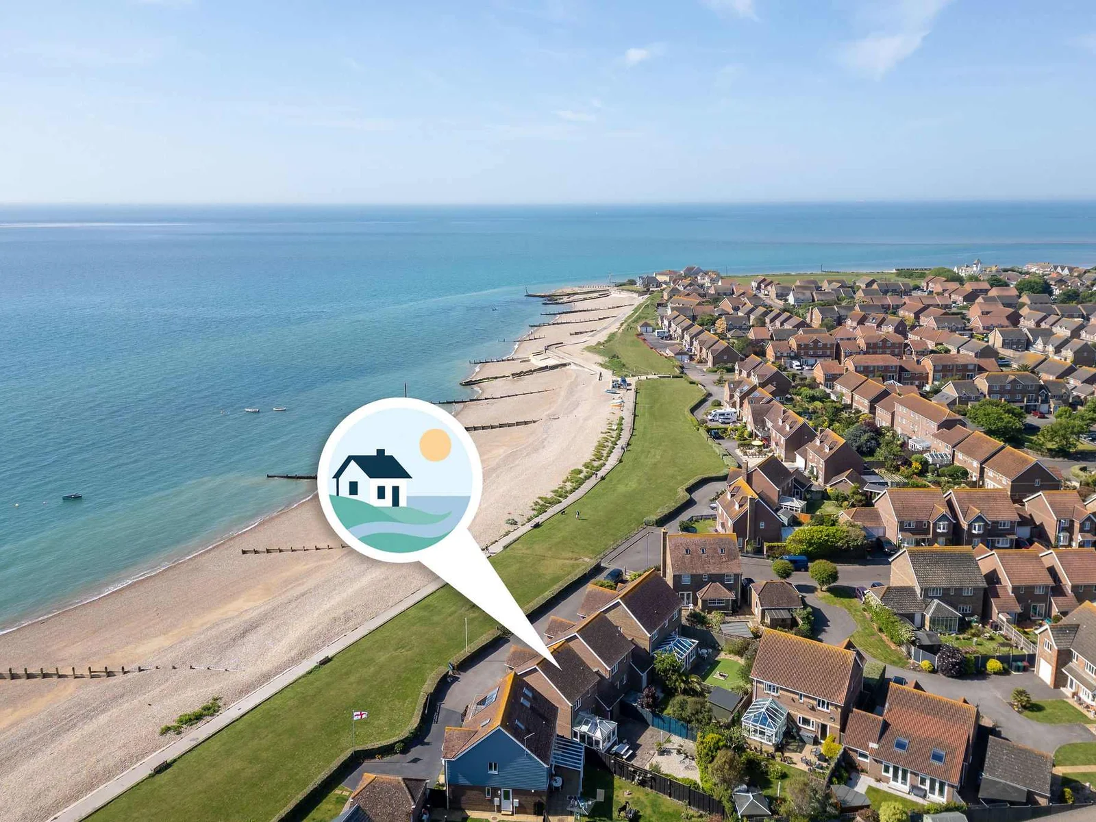 Stunning seafront holiday home with panoramic ocean views and direct beach access in West Sussex.