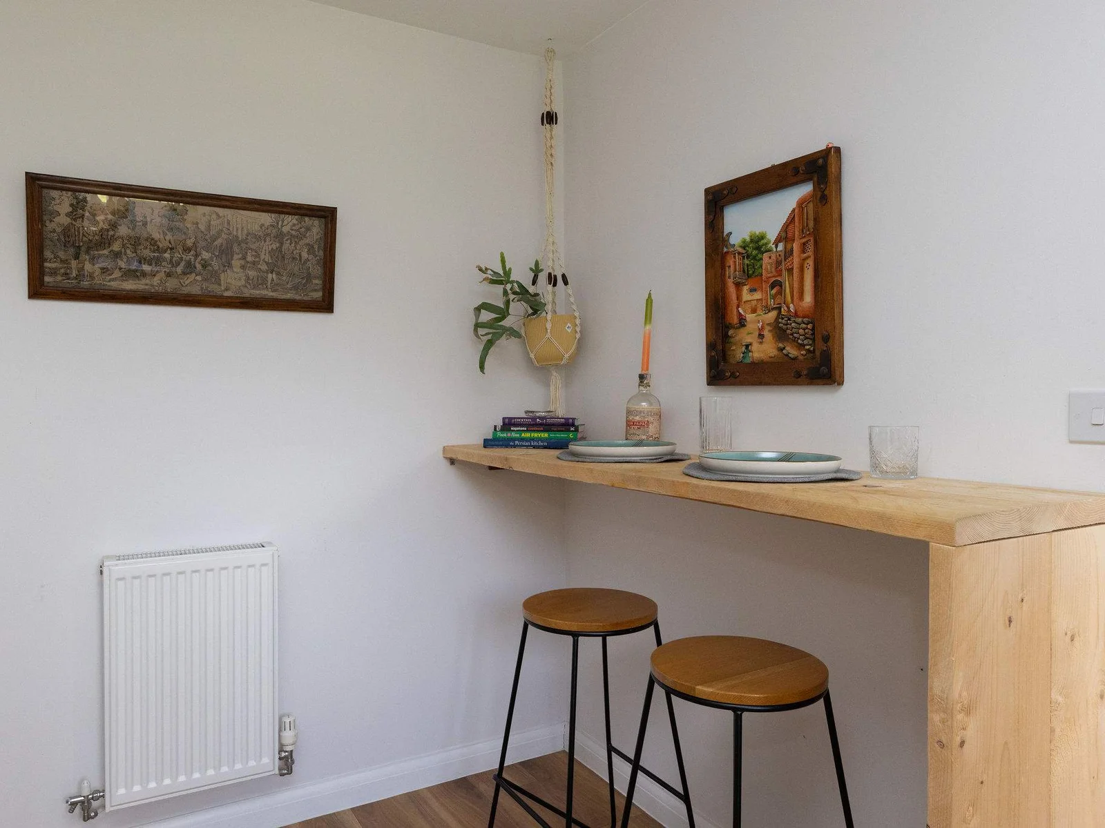 Stylish breakfast bar, perfect for a casual bite.