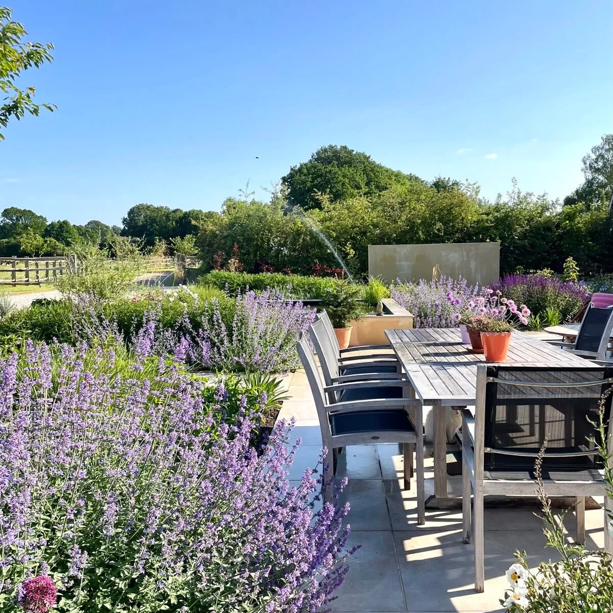 Enjoy BBQs and evening in the garden as the sunsets.