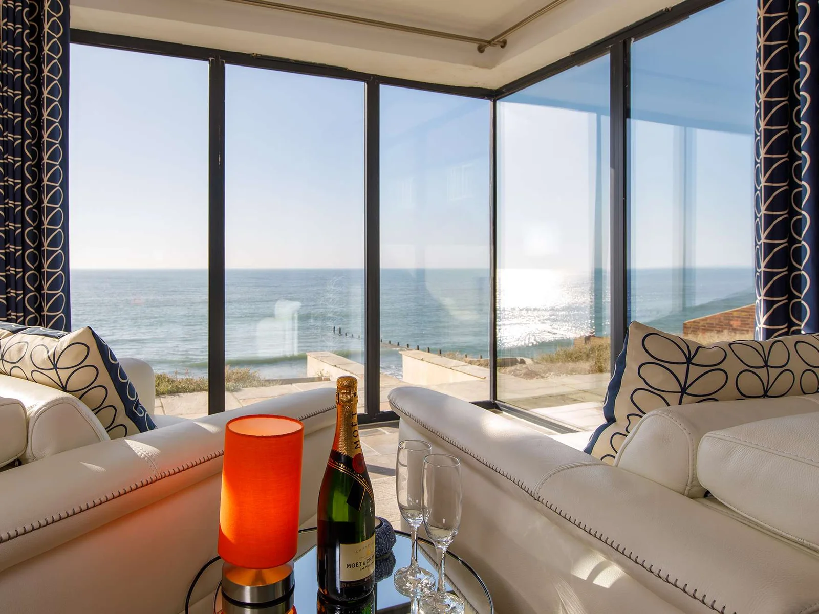 These armchairs offer the perfect spot to take the weight off your feet and enjoy the view.