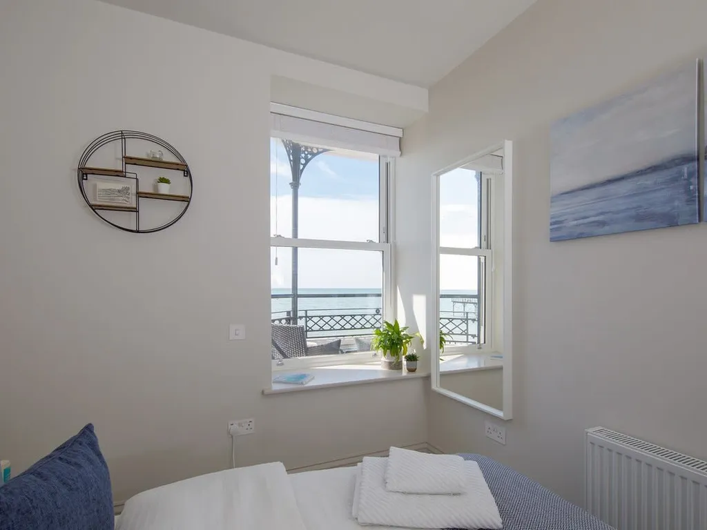 Panoramic sea views in beachfront apt w/balcony