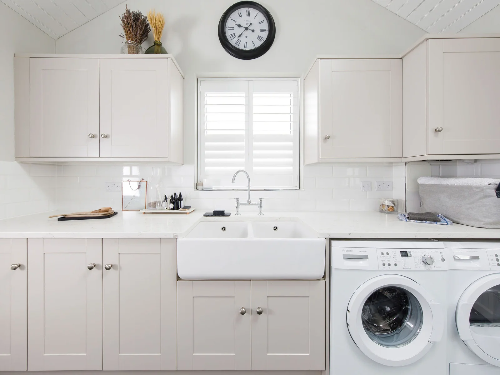 You won't be taking dirty washing home from this home!