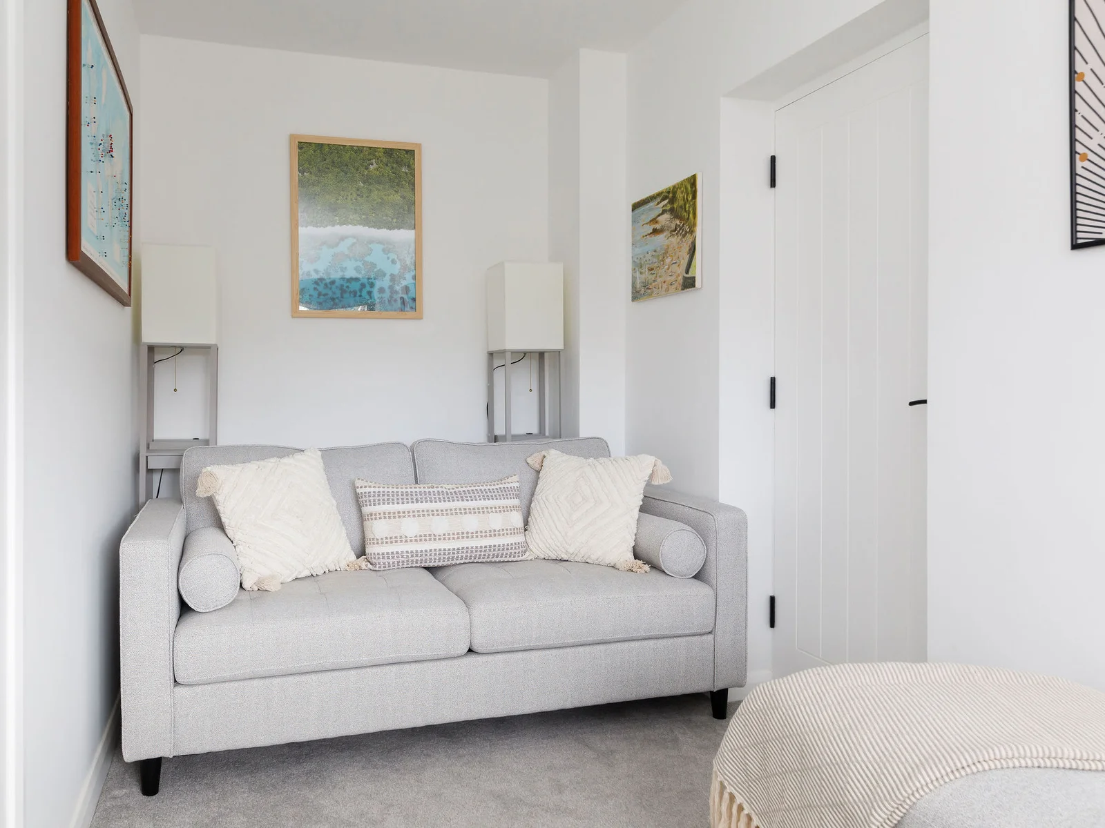 A sofa bed in the snug office is suitable for 1 person.