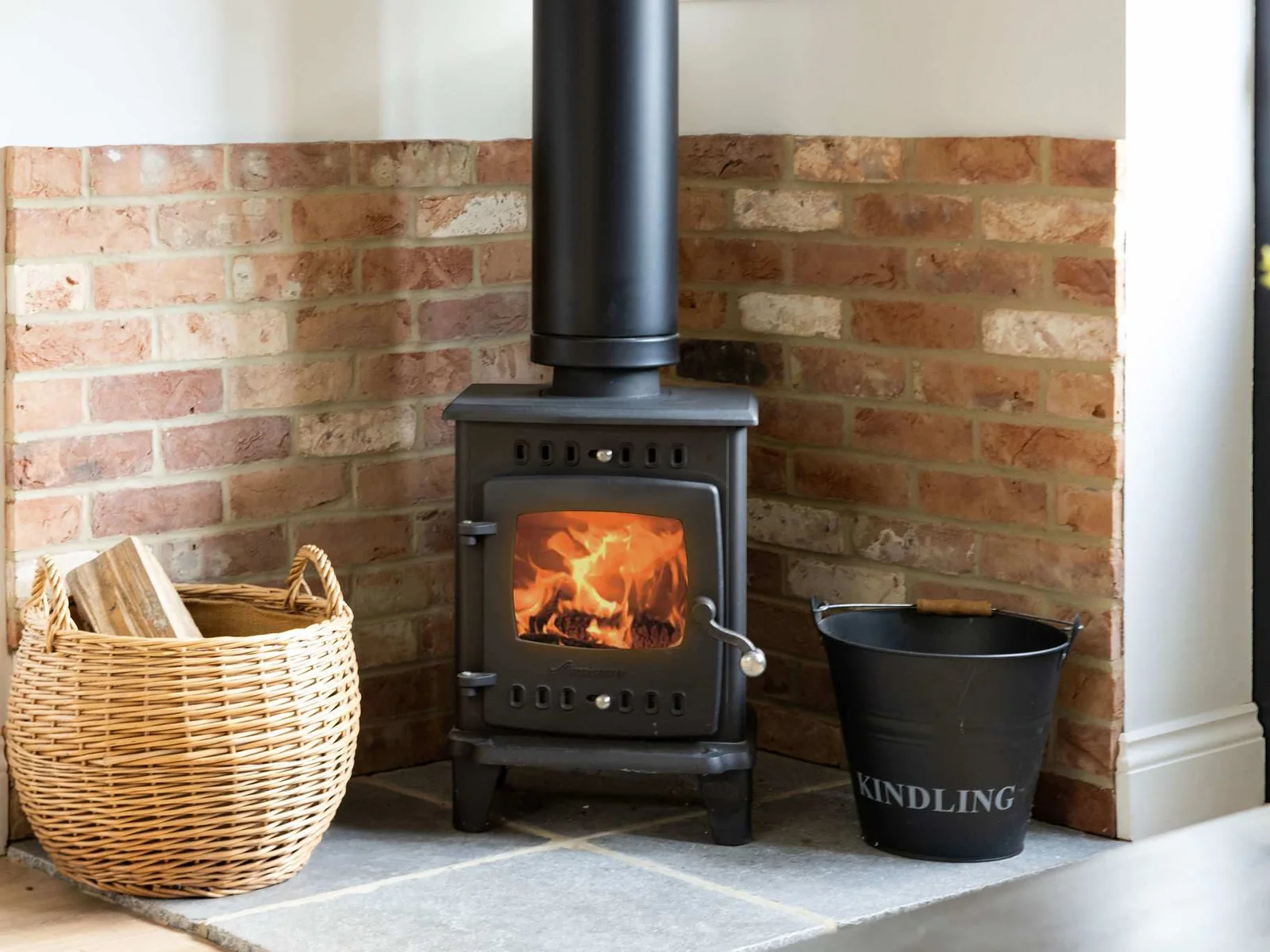For those colder winter evenings, pop a log on the fire!