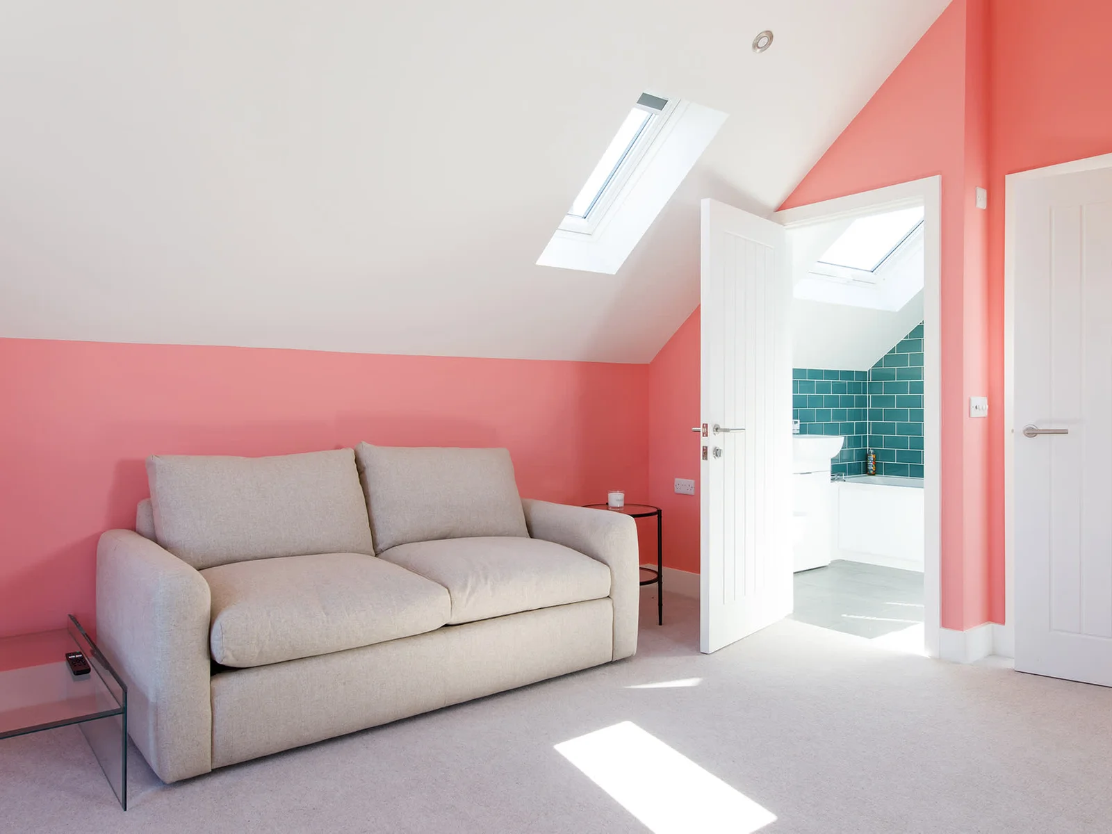 The sofa bed allows for up to 4 guests.