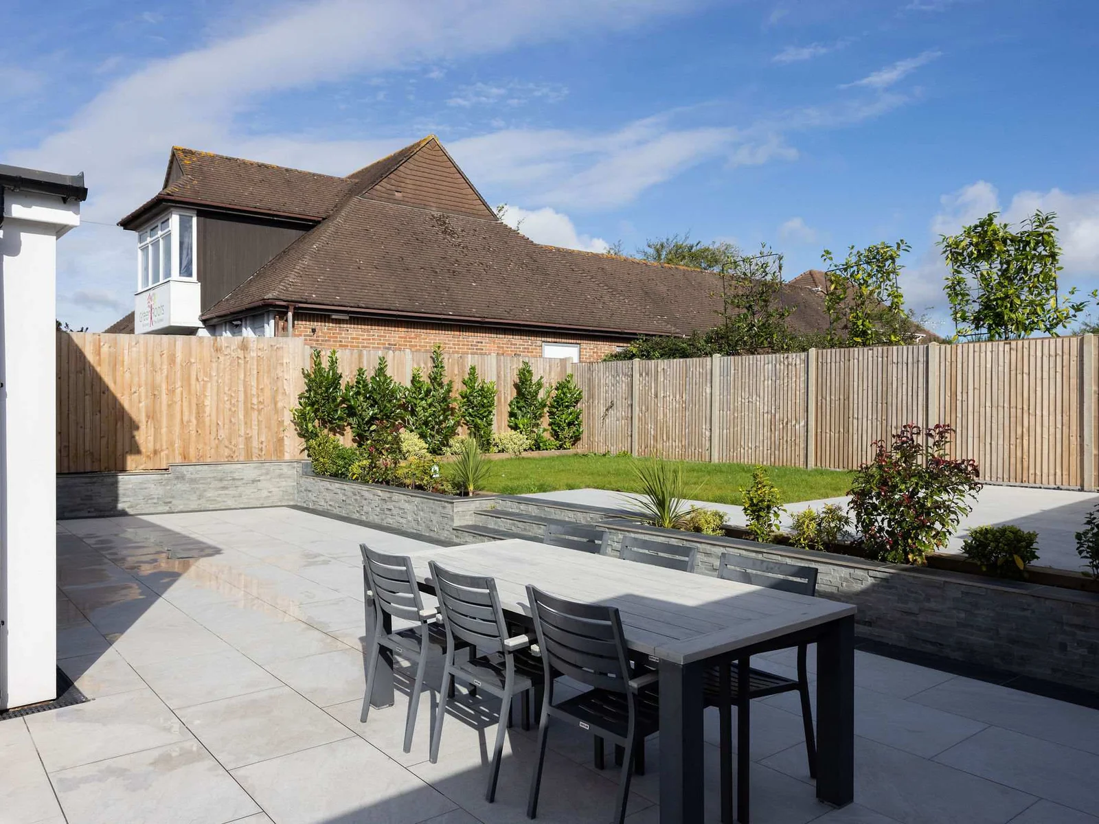 Your own private oasis for barbecues, dining, and outdoor living.