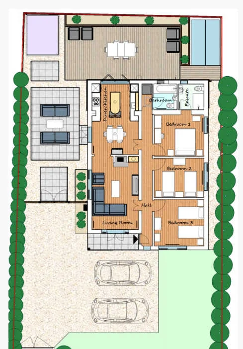 A floor plan so you can plan who sleeps where before your arrival.