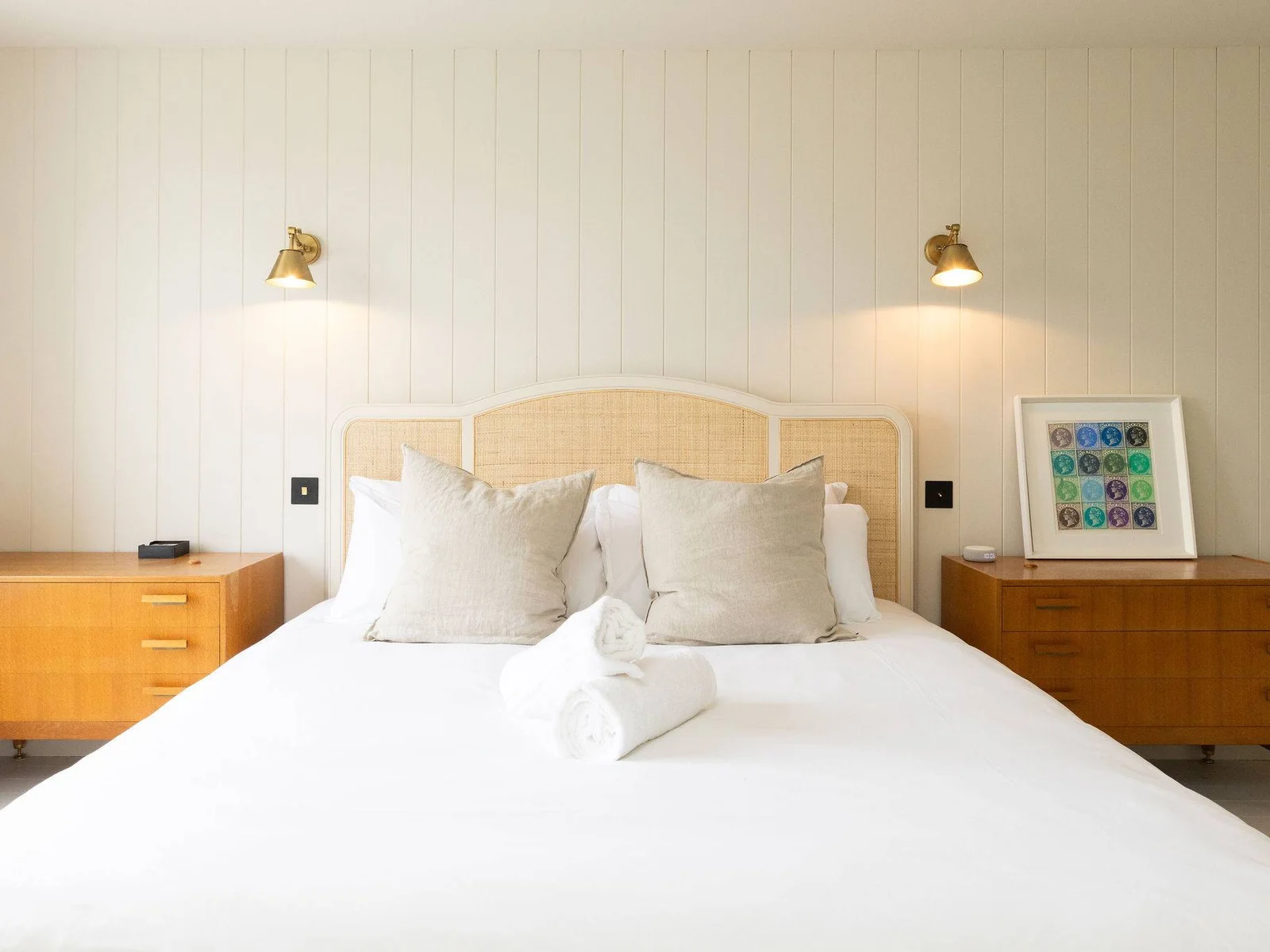 Wake up refreshed in this serene bedroom.