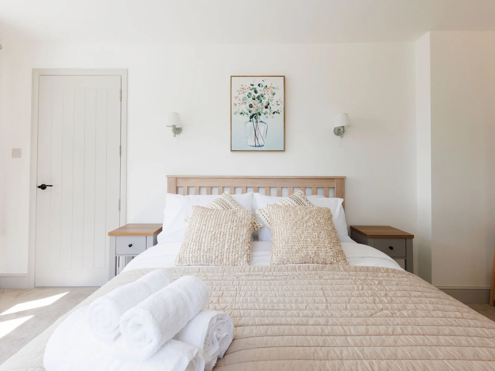 Brand new king bed in master bedroom