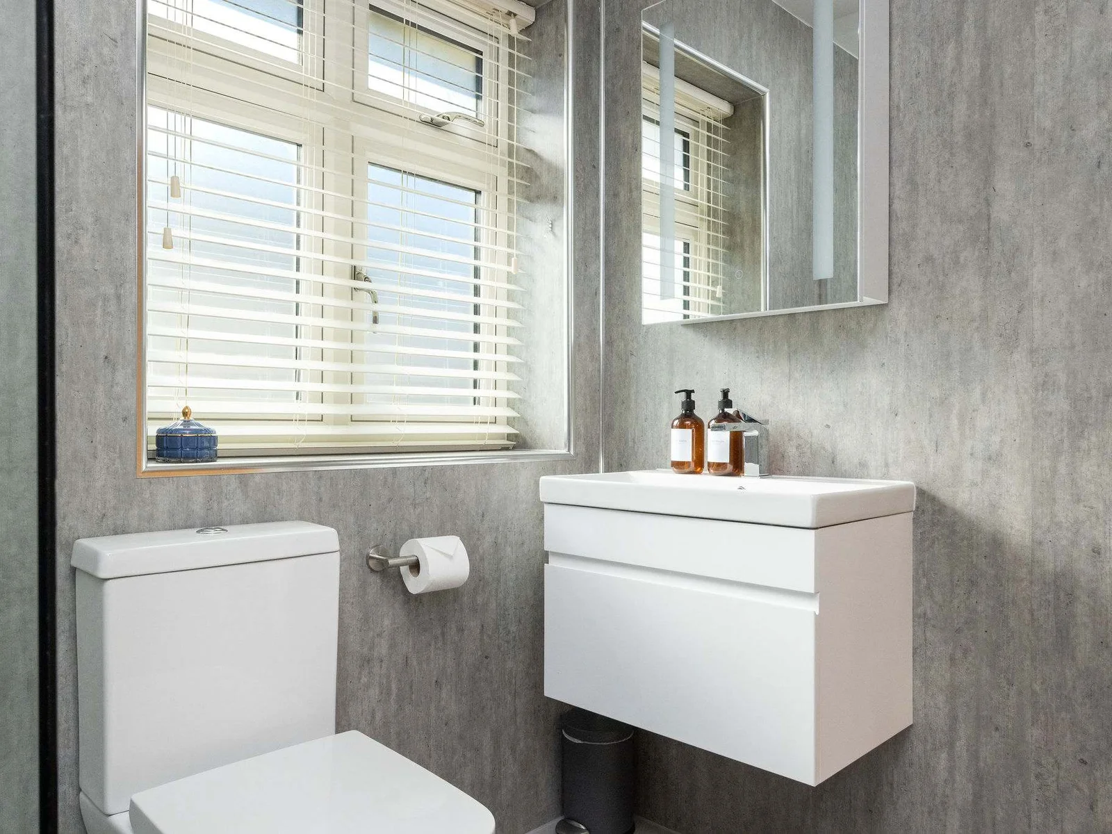 Modern bungalow with stylish bathrooms and quality finishes for a comfortable and convenient stay.