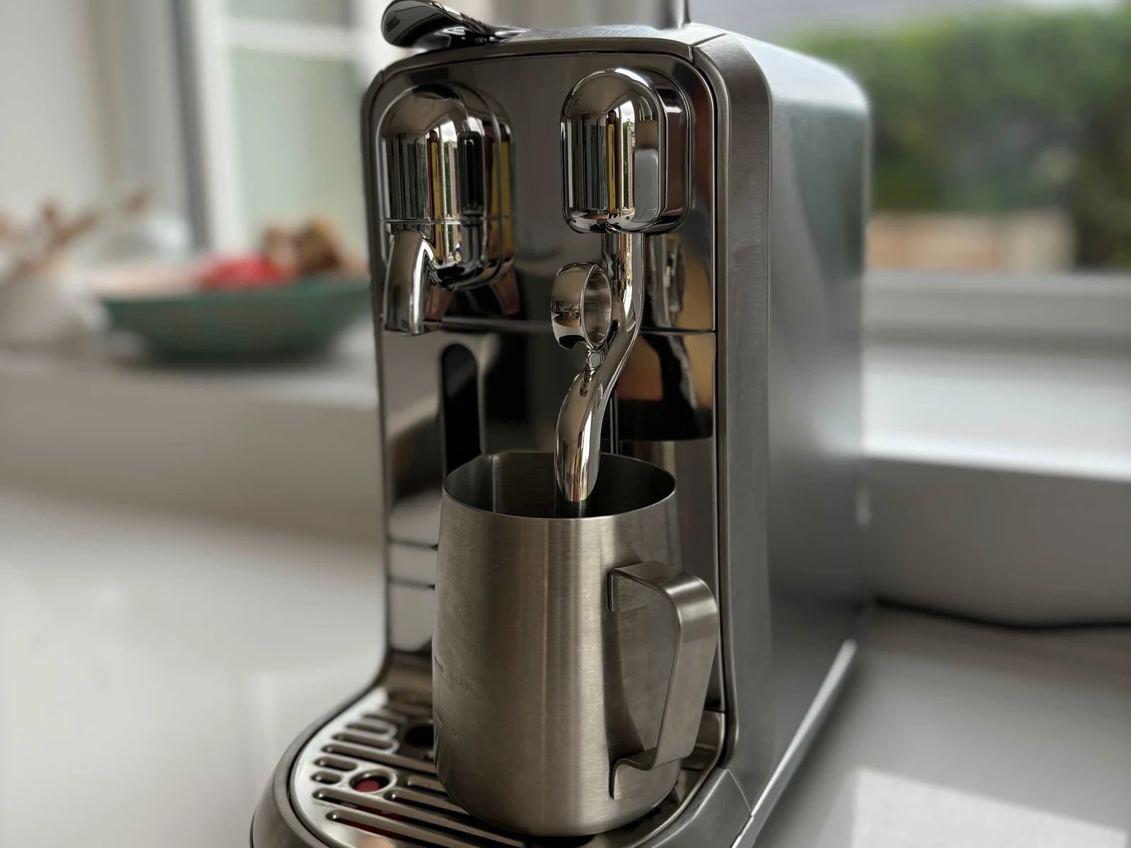 Wake up and smell the coffee! The home is equipped with a stainless steel machine, which takes Nespresso capsules (pods provided with each stay).