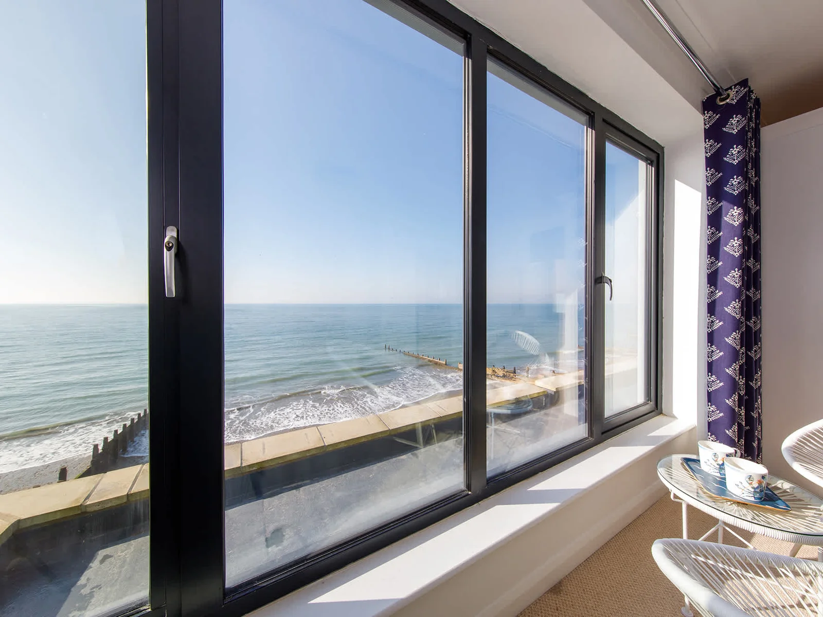Whatever the weather, the views from the bedrooms are unbeatable.