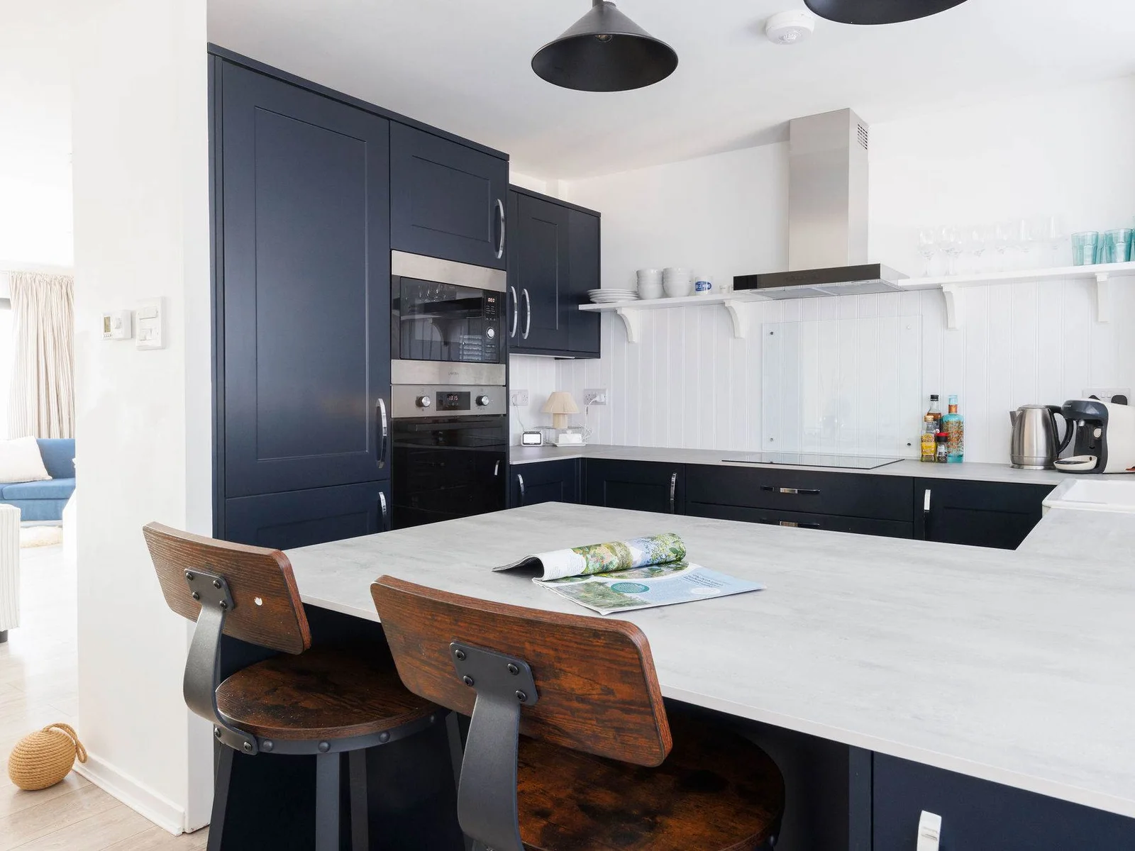 Spacious kitchen island with seating—perfect for casual dining