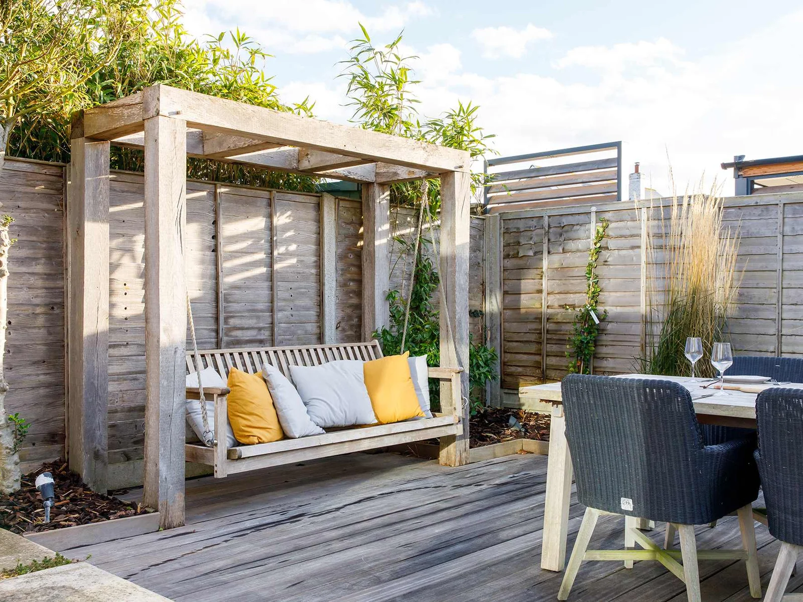 Soak up the sunshine while you enjoy a BBQ or evening drink out on the decking.