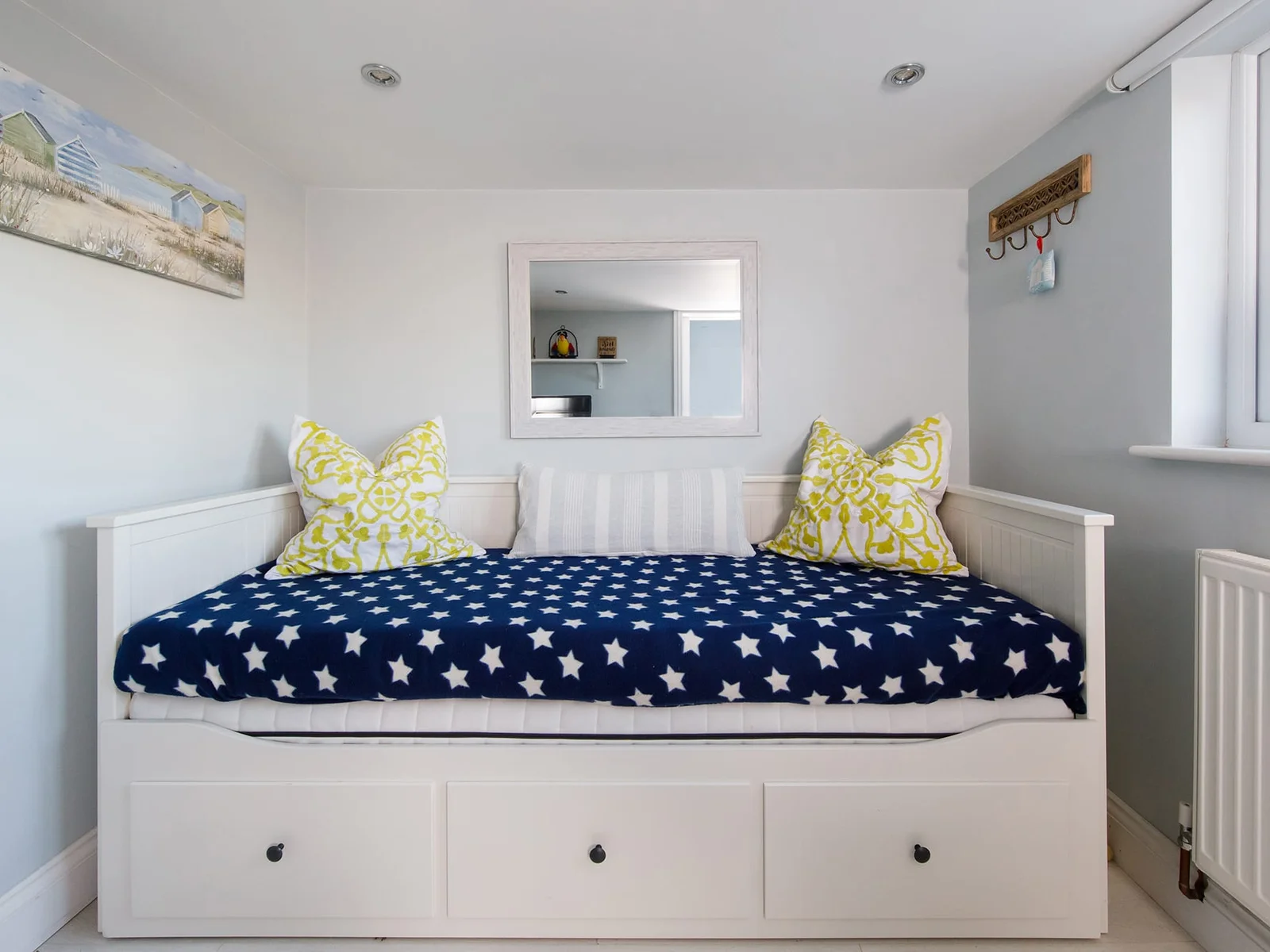 Relax on the day bed.