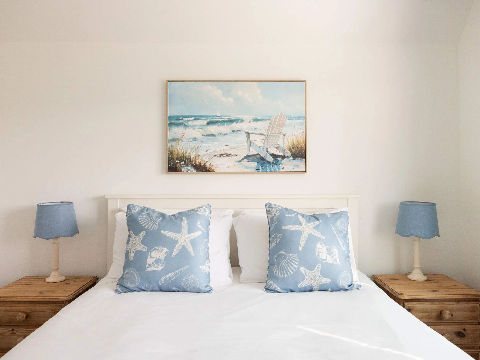 All bedrooms have been side tables with reading lamps.
