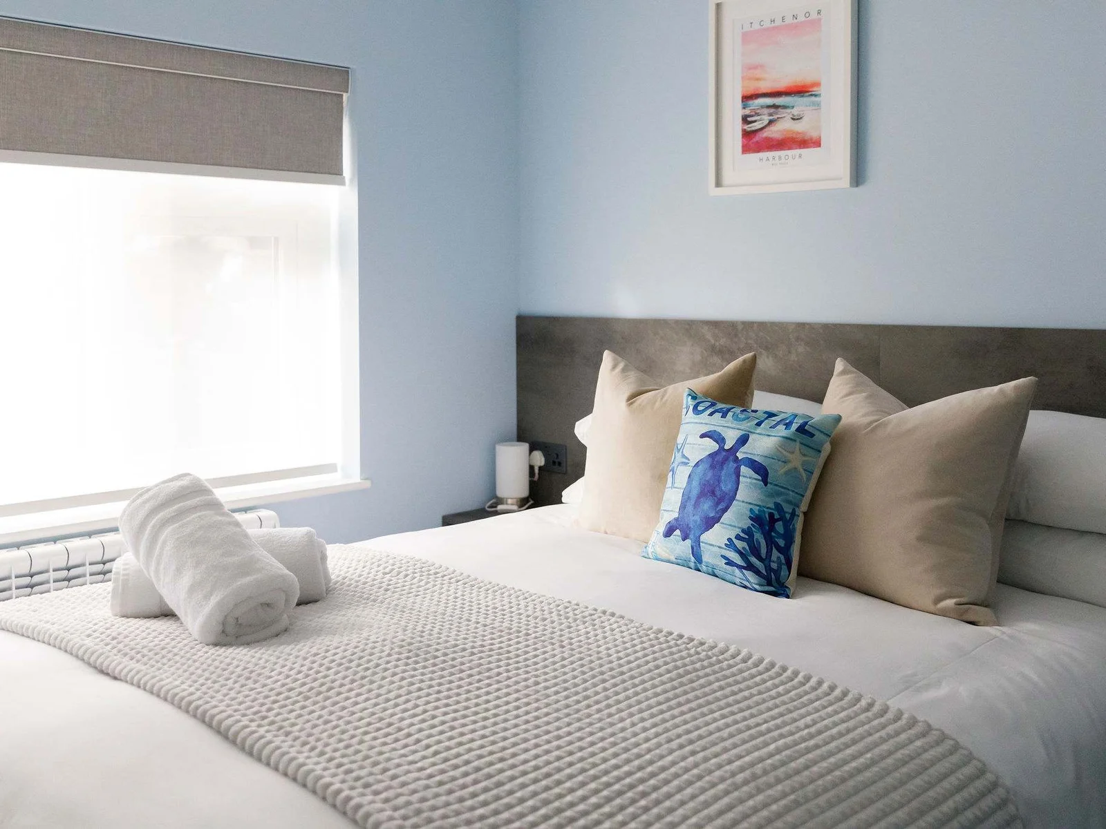 The home has three comfy bedrooms to sleep up to 8 guests.
