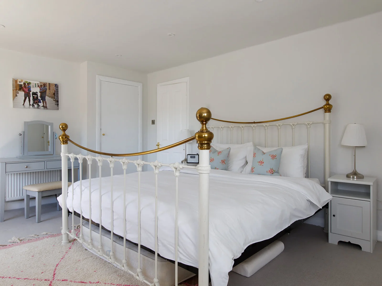 The beautiful master bedroom has a luxurious super king bed for a guaranteed good night's sleep!