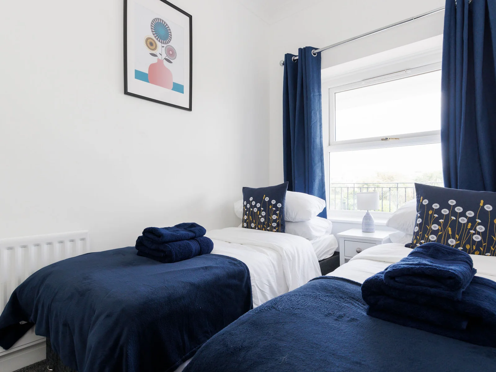 Rooms have quality bedding, pillows and sheets.