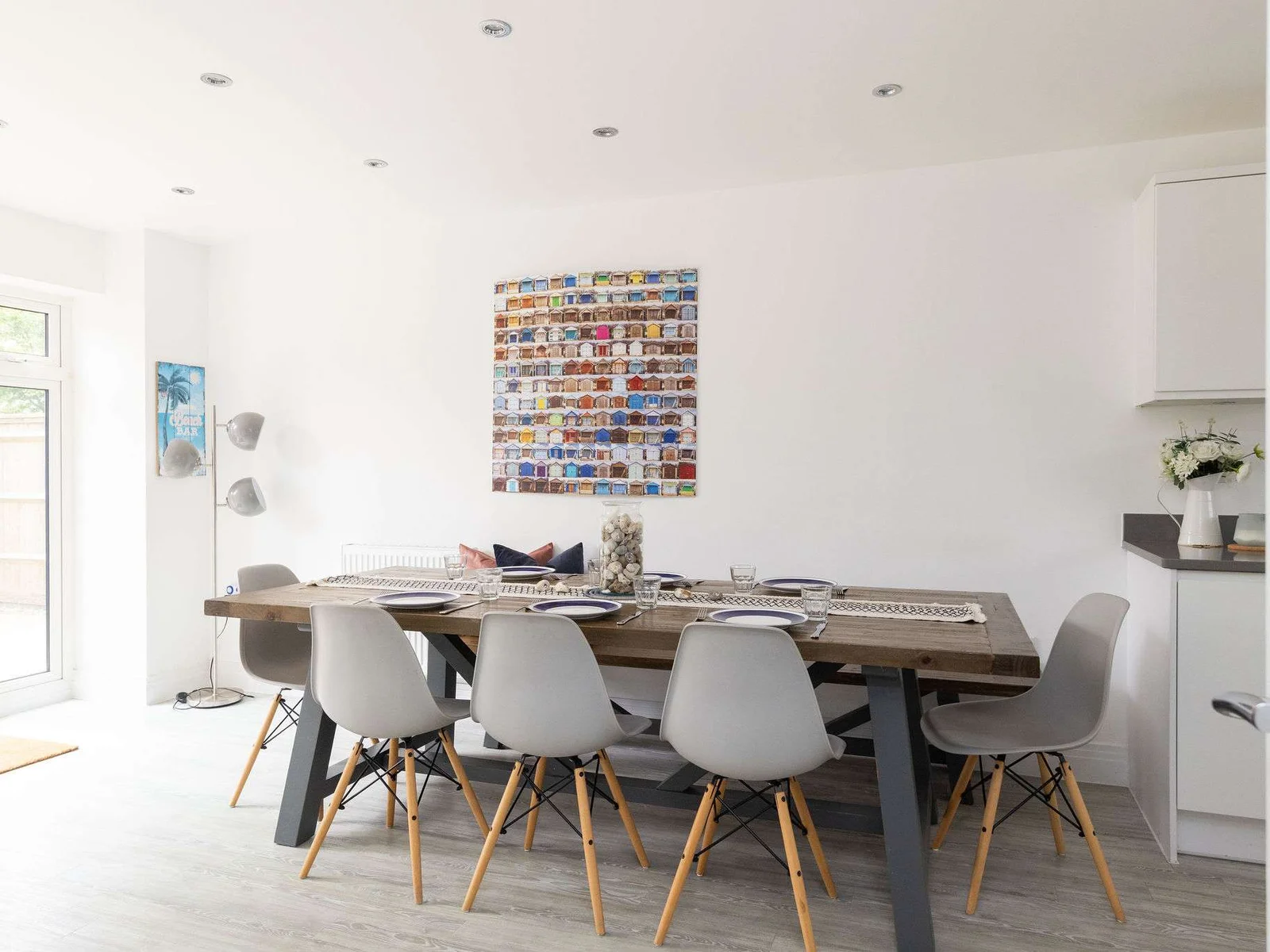 Enjoy family meals in the spacious dining area.