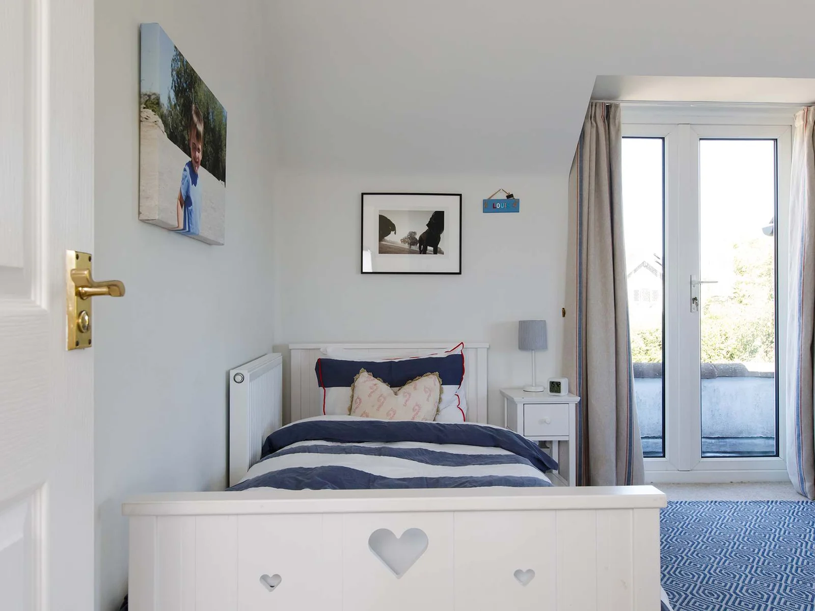 The room is beautifully decorated and perfect for children.