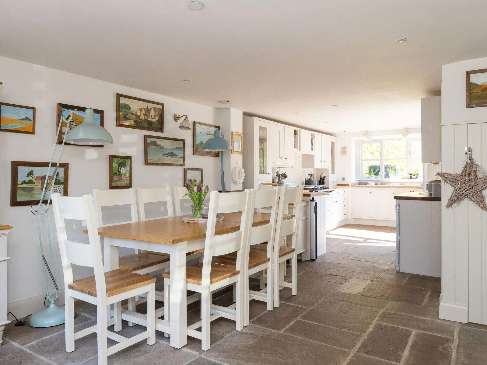 Spacious dining area perfect for long, relaxed meals together