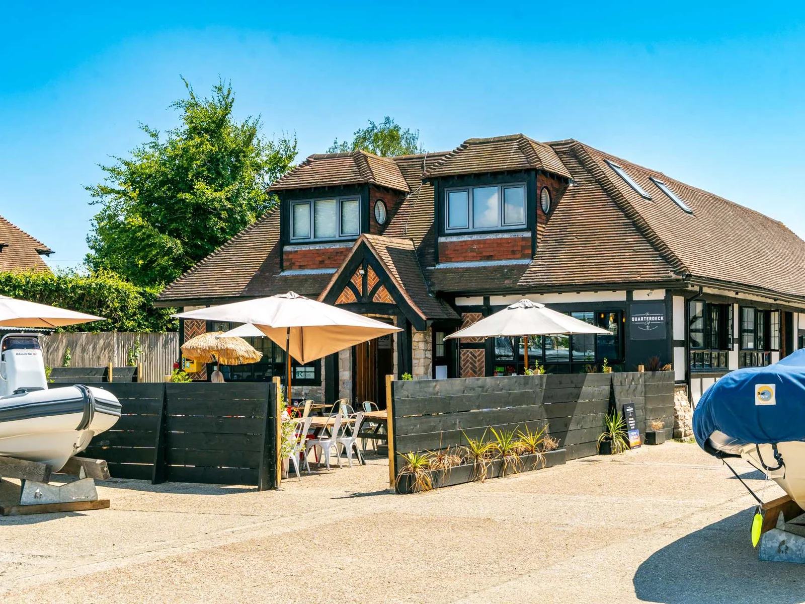 The Quarterdeck Cafe is just a 10 minute walk away