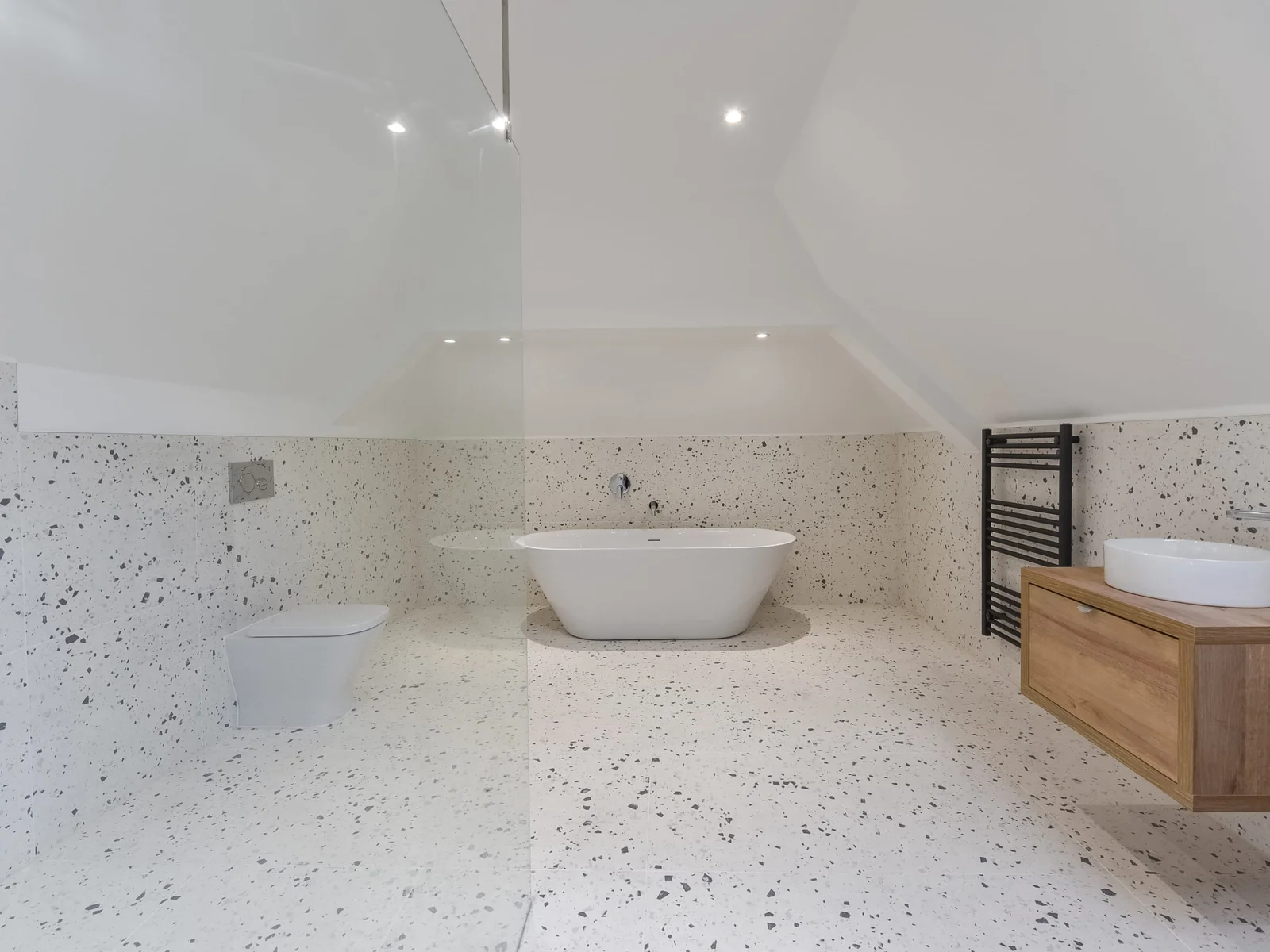 Enjoy a soak in the freestanding bath after a long day exploring the sights of Chichester.
