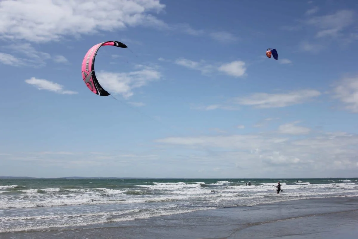 The area is popular with watersport enthusiasts.