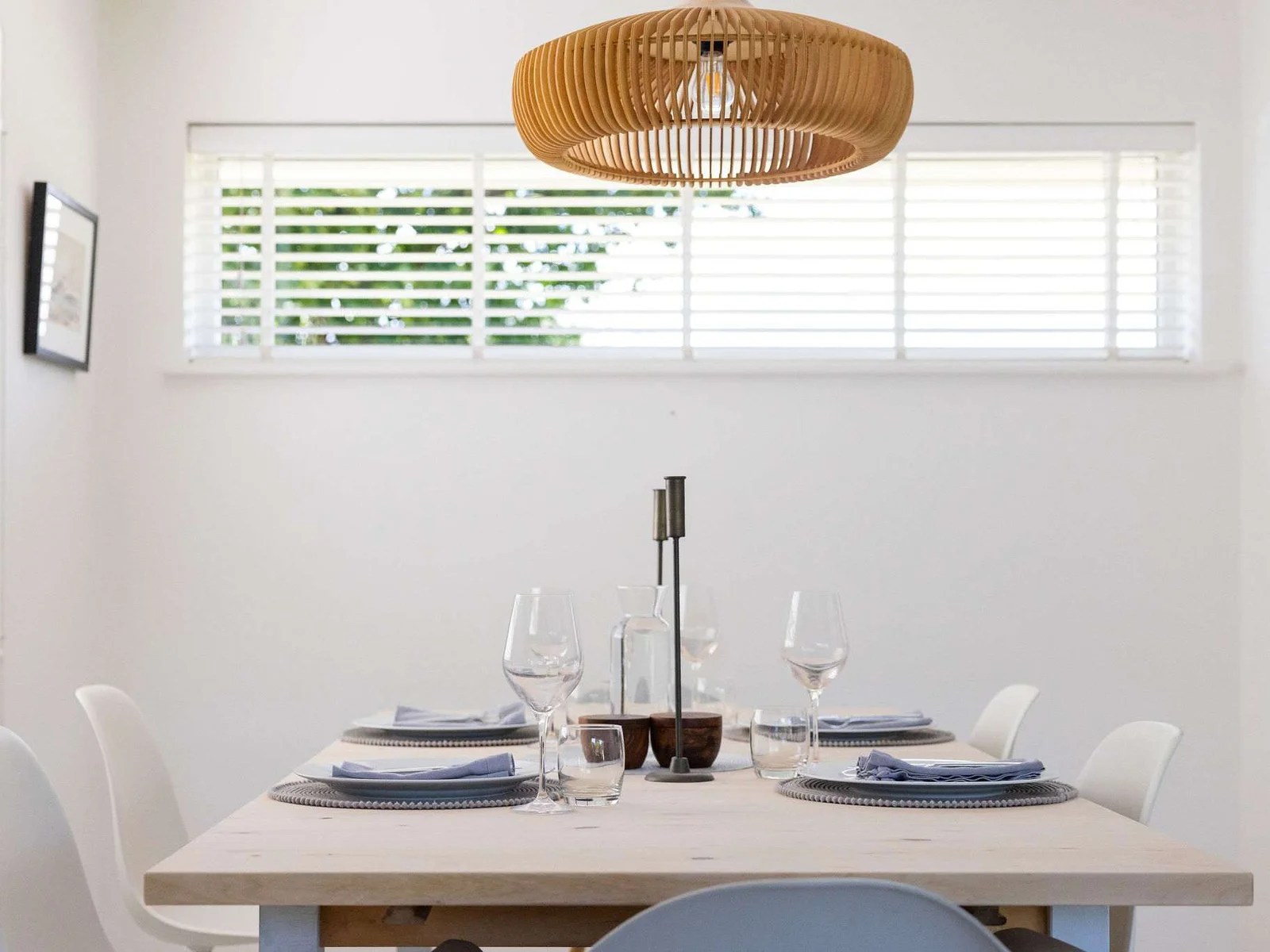 Simple, stylish dining with a relaxed coastal feel