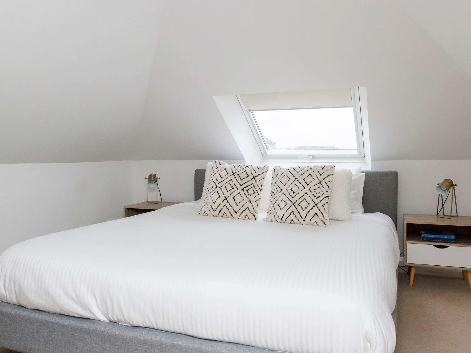 The master bedroom has a comfy super king bed and is situated on the first floor.