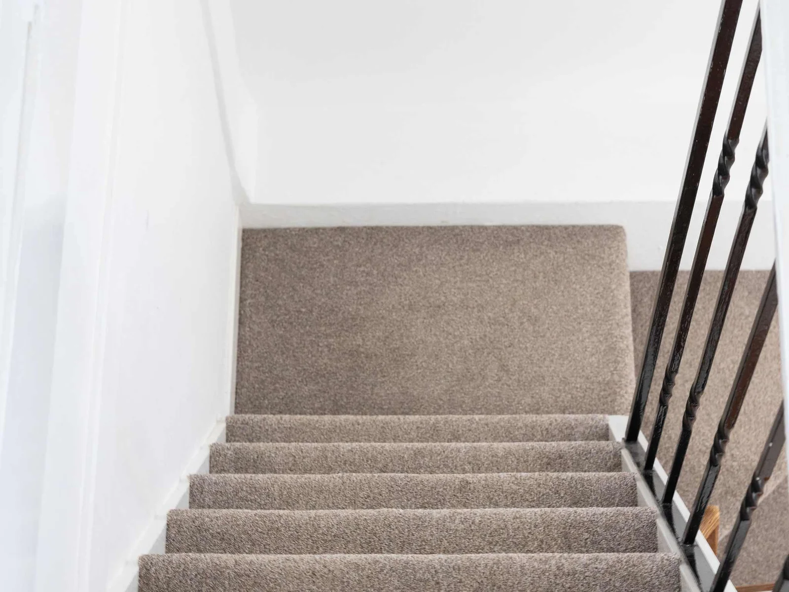 Stairs connecting both levels of the home