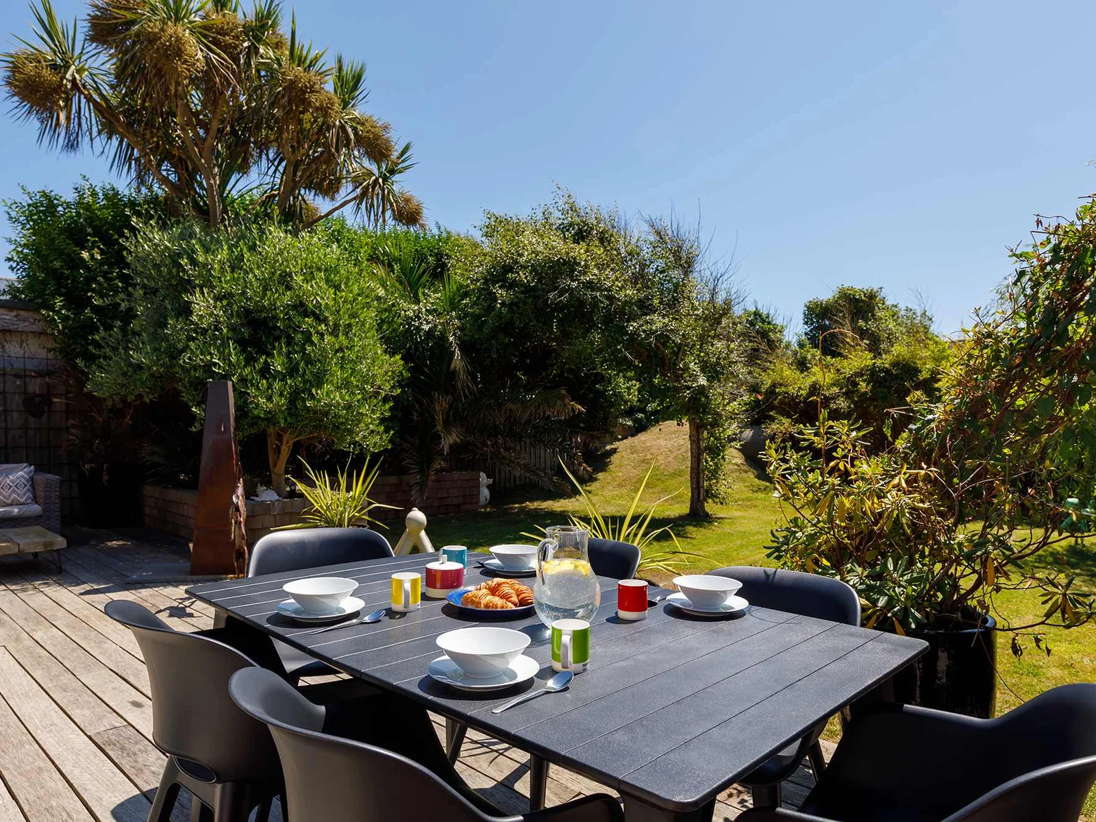 Take your breakfast whilst listening to the waves crashing on the beach