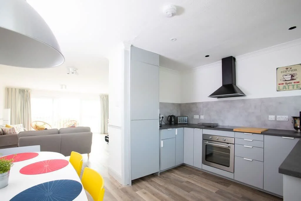 Another view of the modern kitchen.