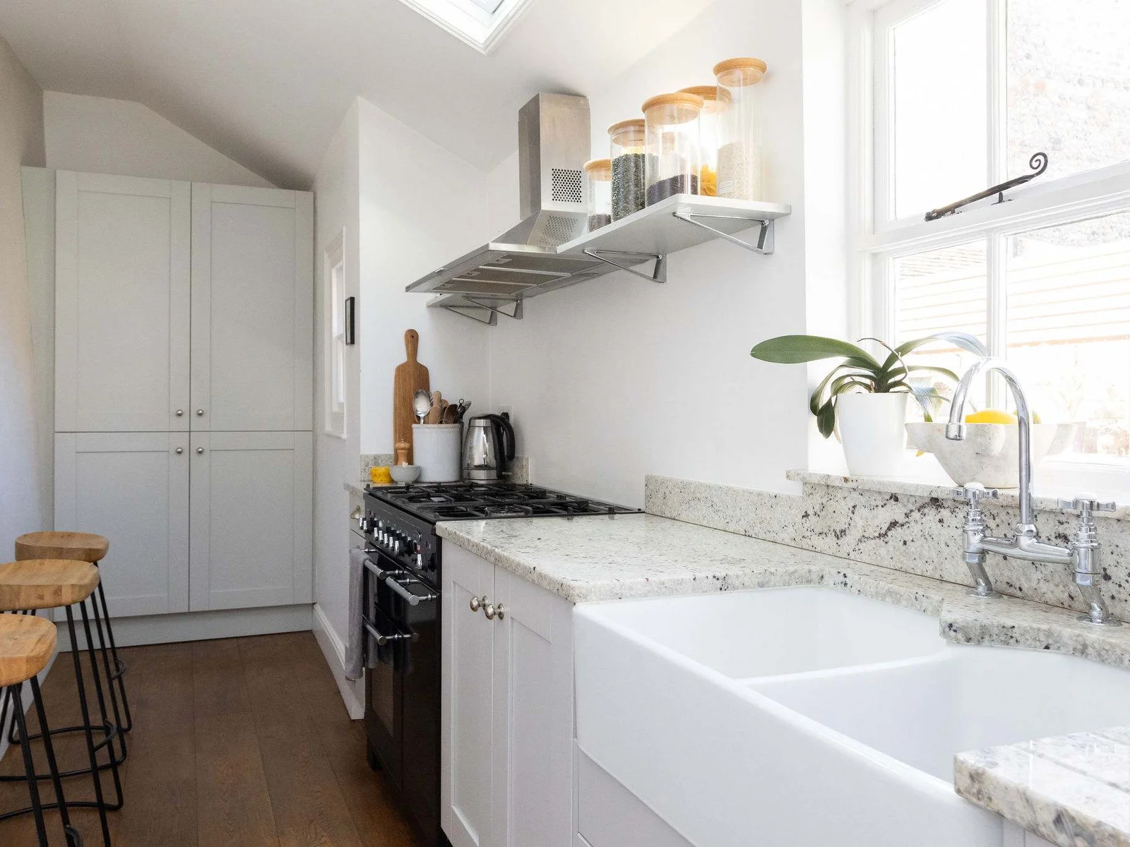 Modern kitchen with beautiful natural light