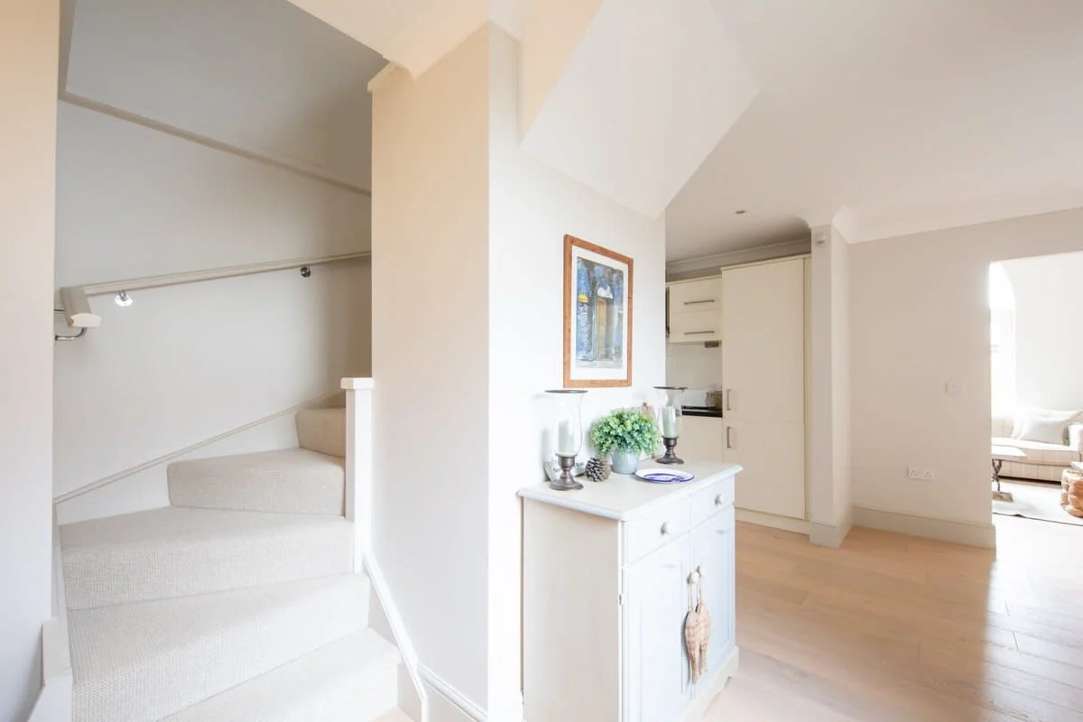 Up the stairs to more luxury