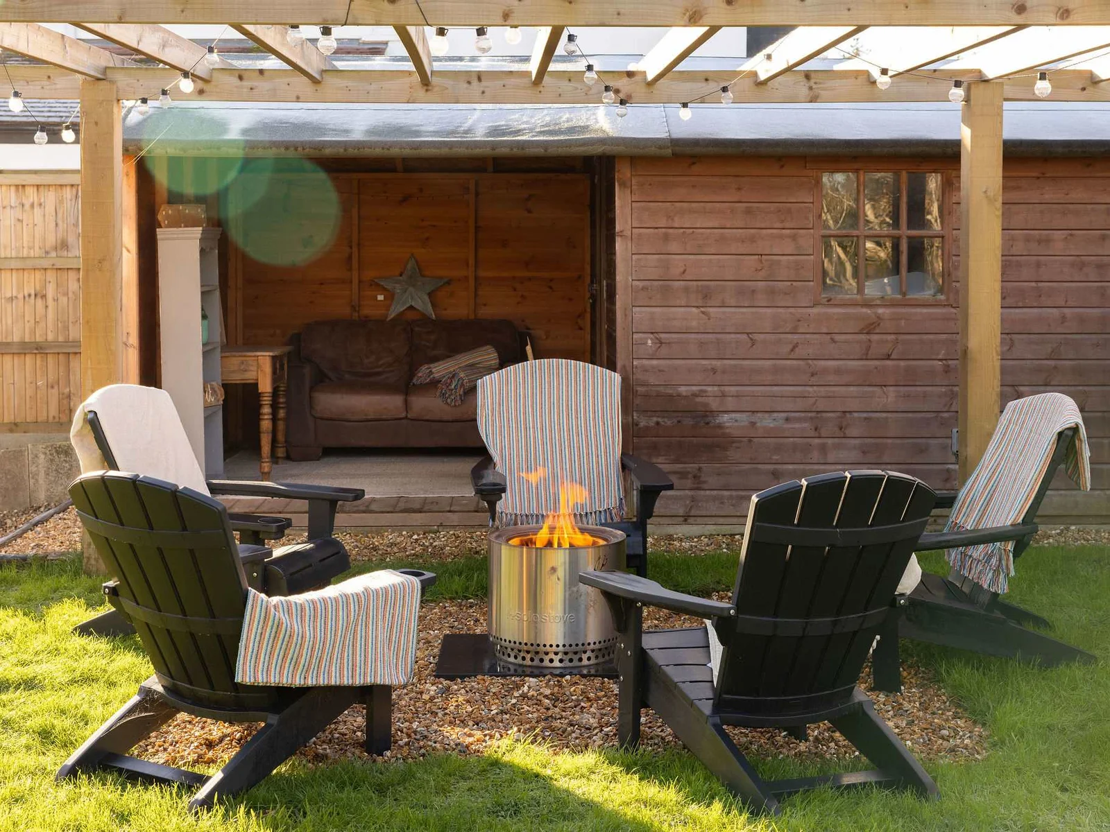 Enjoy the fire pit on an evening