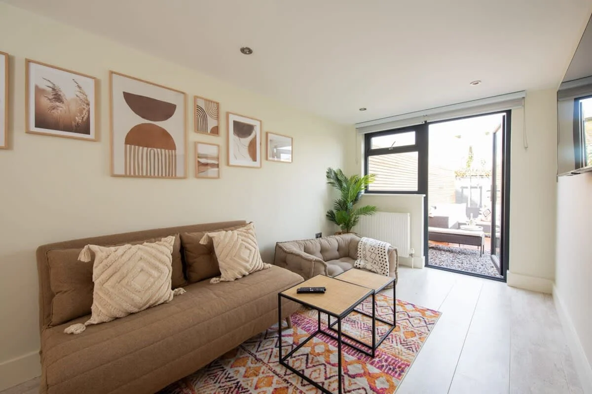 Serene lounge offers another indoor area to relax
