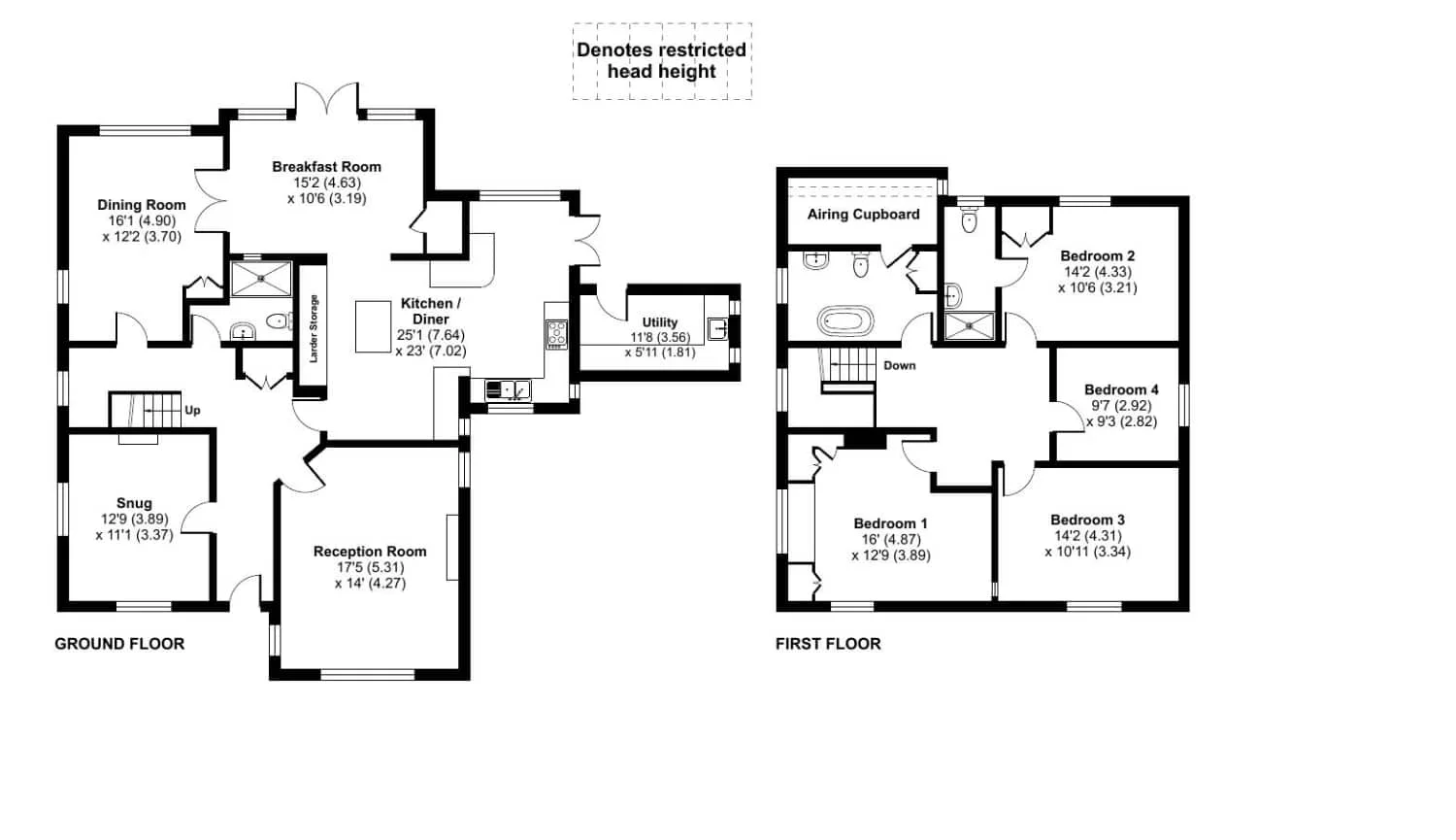 Helpful floor plan showing the layout of the property.