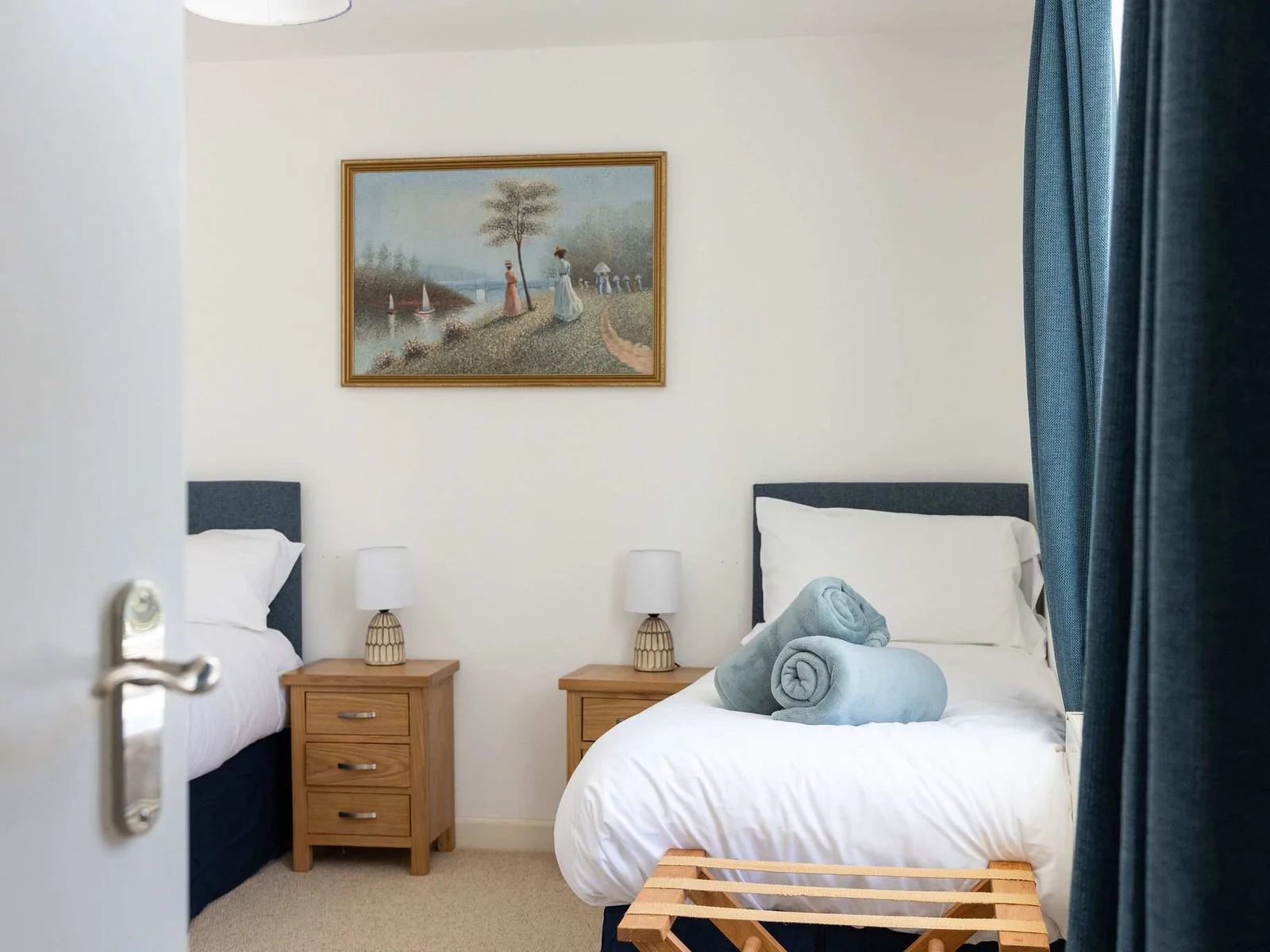 Comfortable twin beds, perfect for flexible sleeping arrangements