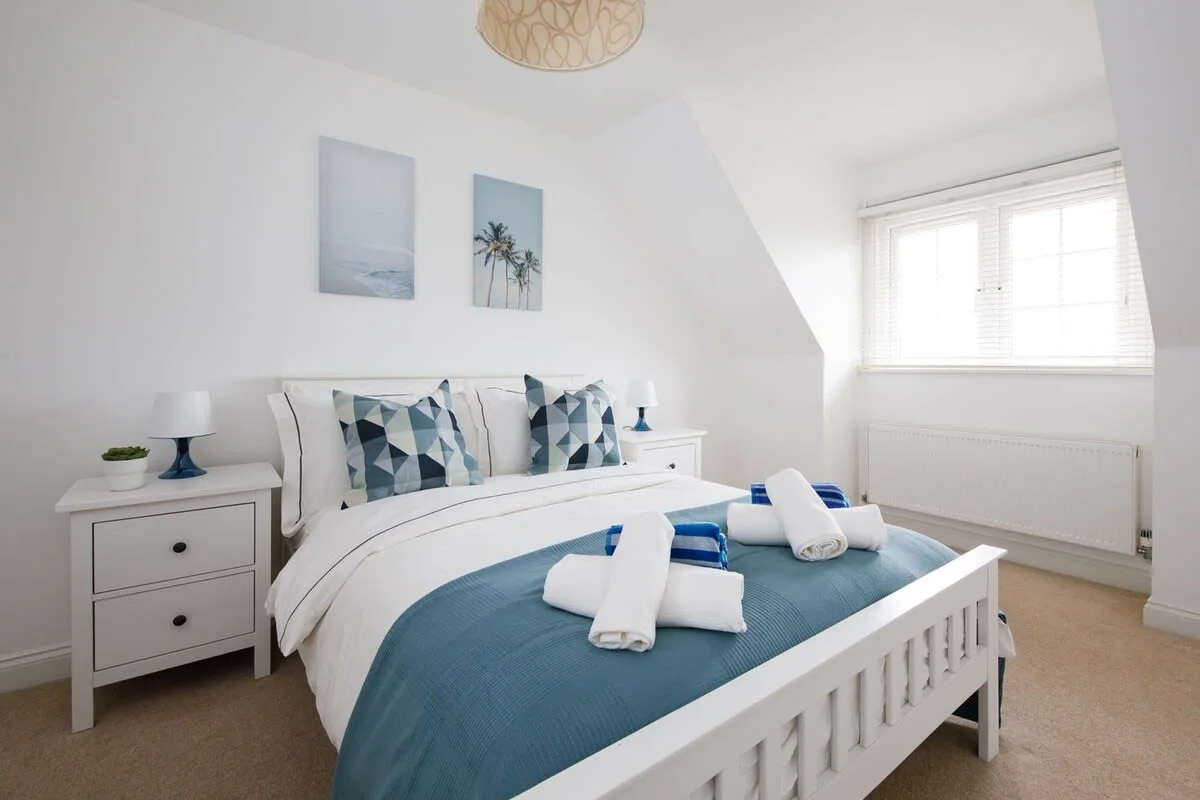 The bedrooms are light and spacious.