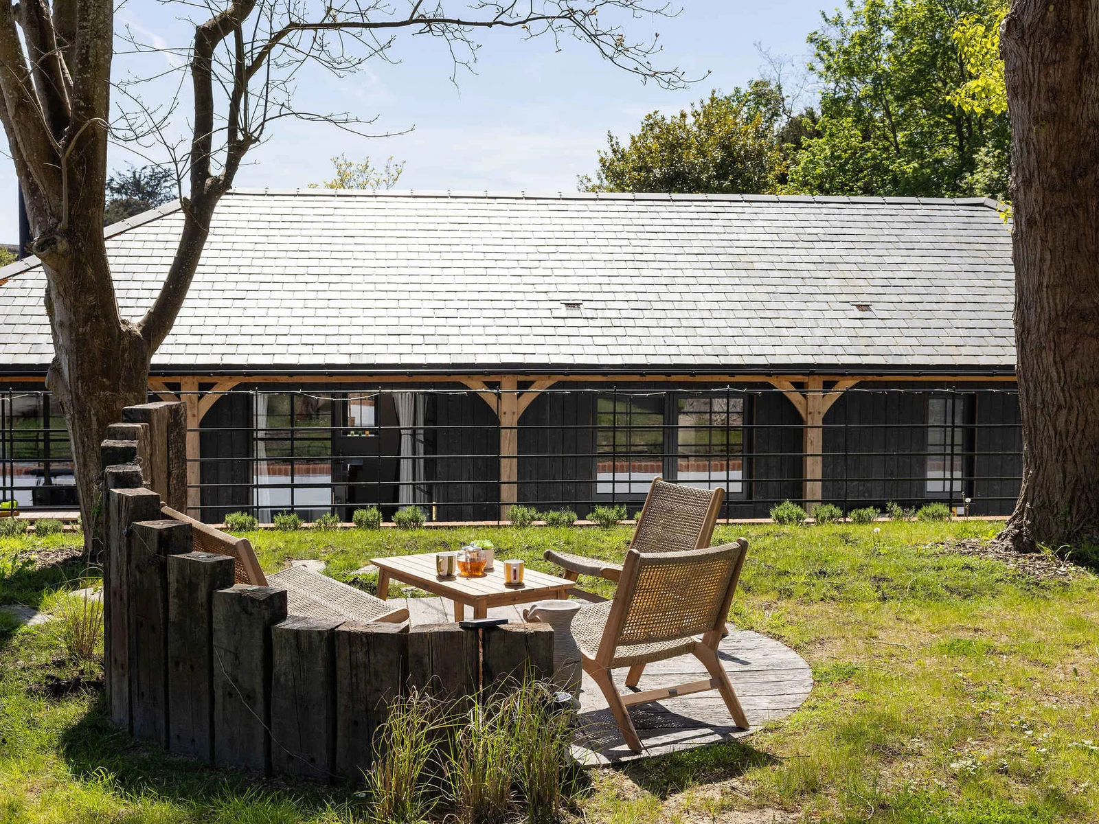 Enjoy quiet outdoor moments at Norton Grange, surrounded by greenery near Chichester and the South Downs.
