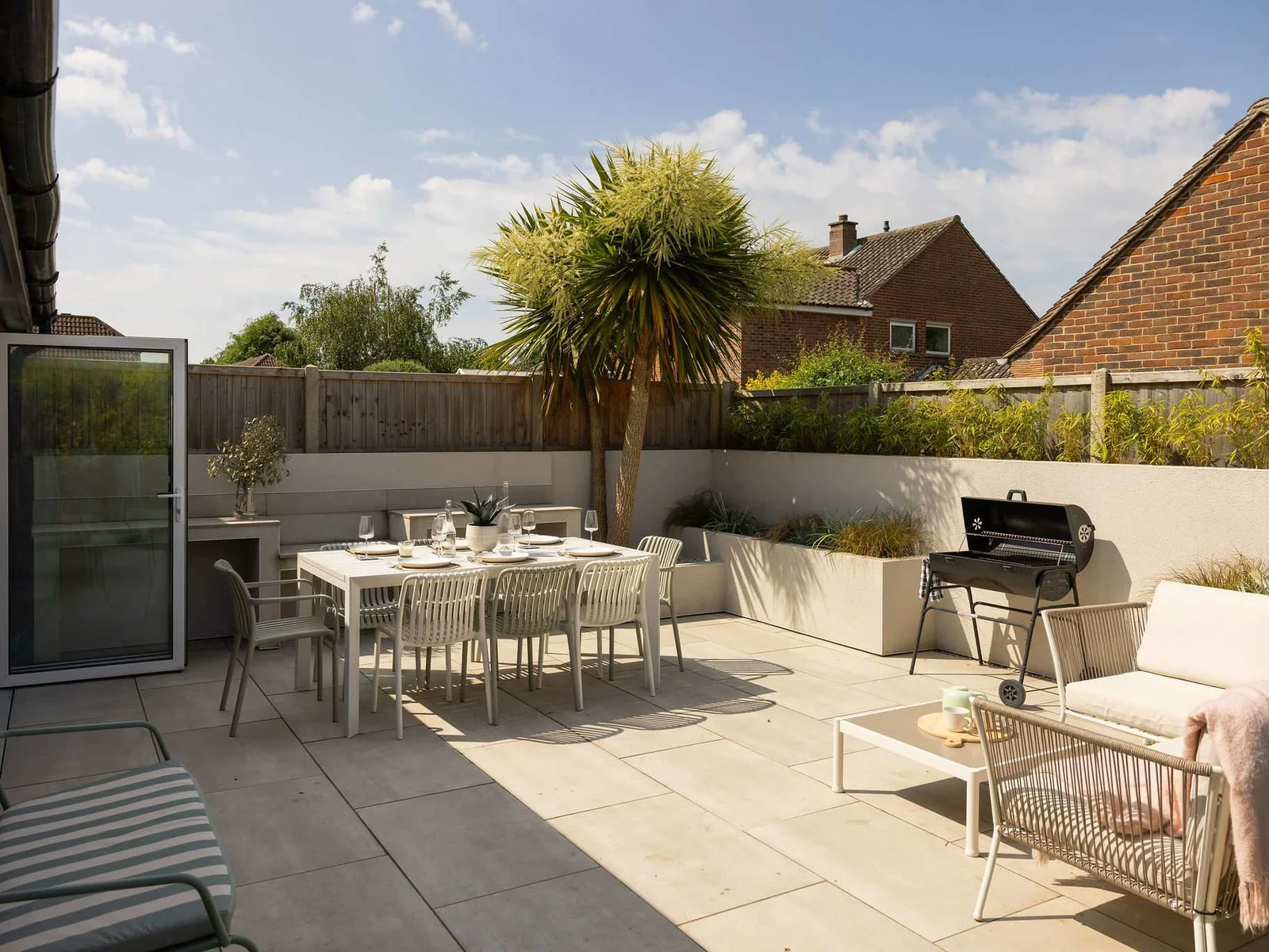 Throw the bifolds open and relax in the beautiful garden space