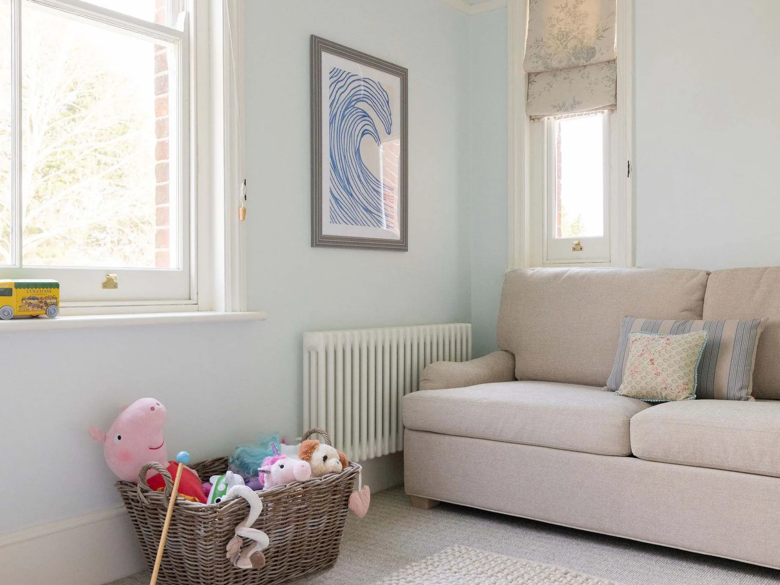 Relaxed family-friendly space with comfortable seating.