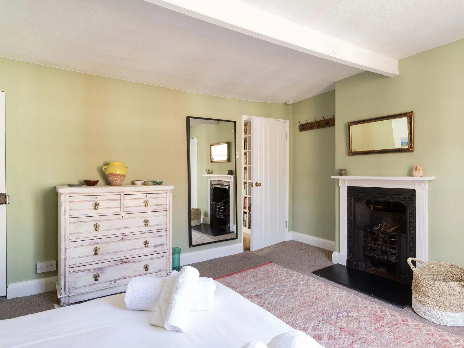 Elegant bedroom with period features and plenty of natural light