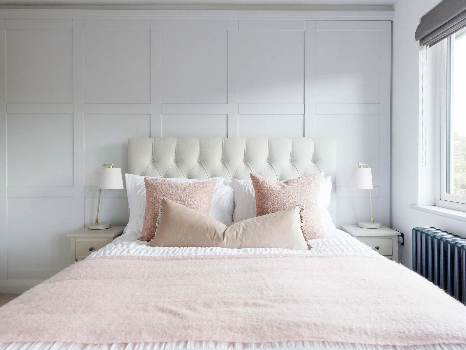 The master bedroom offers a dreamy place to rest after a day exploring the area.