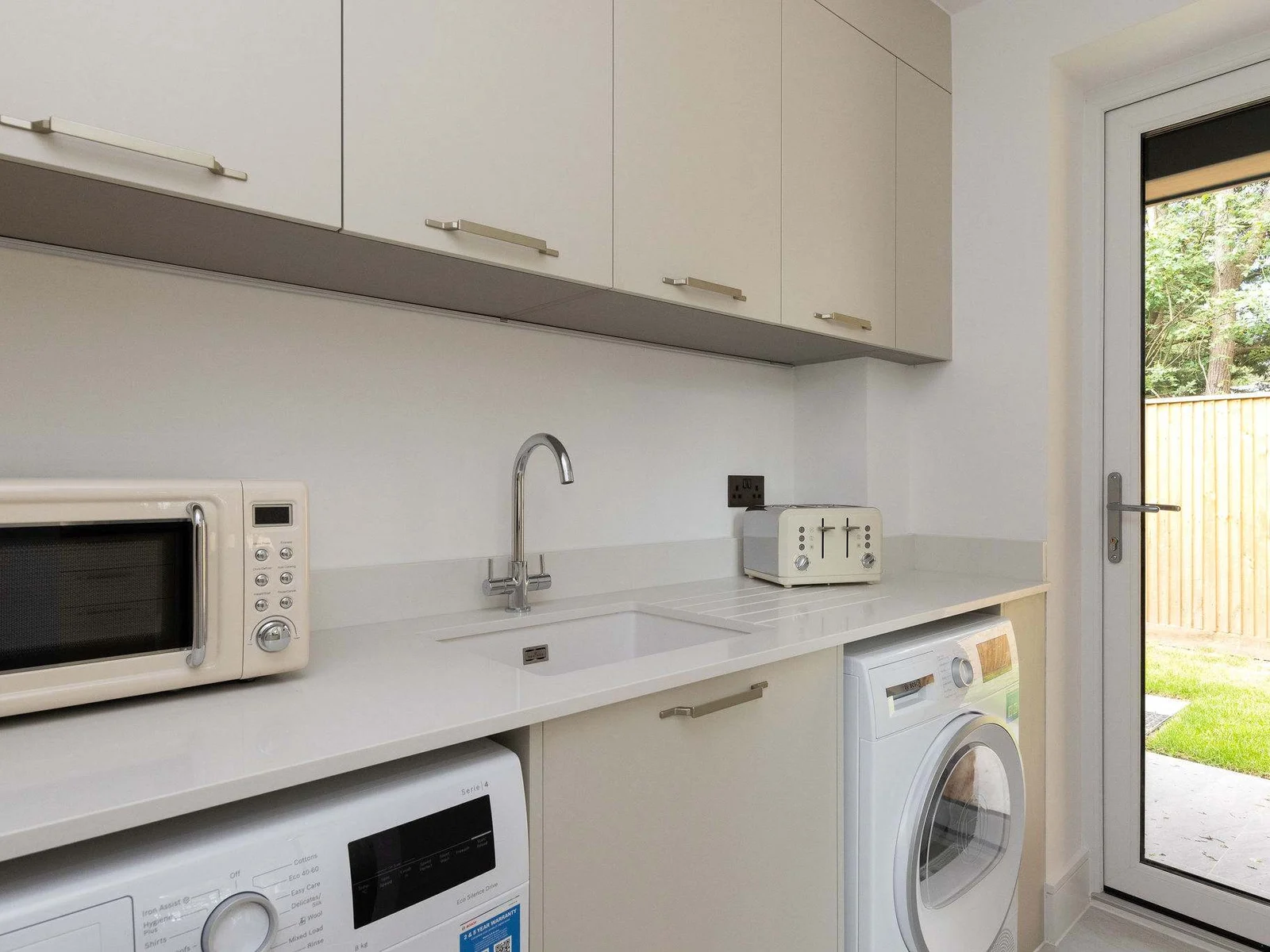 Convenient utility room with outdoor access