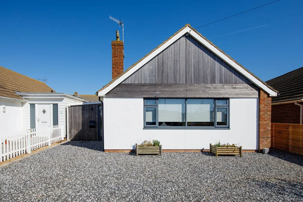 Front view of your East Wittering vacation oasis
