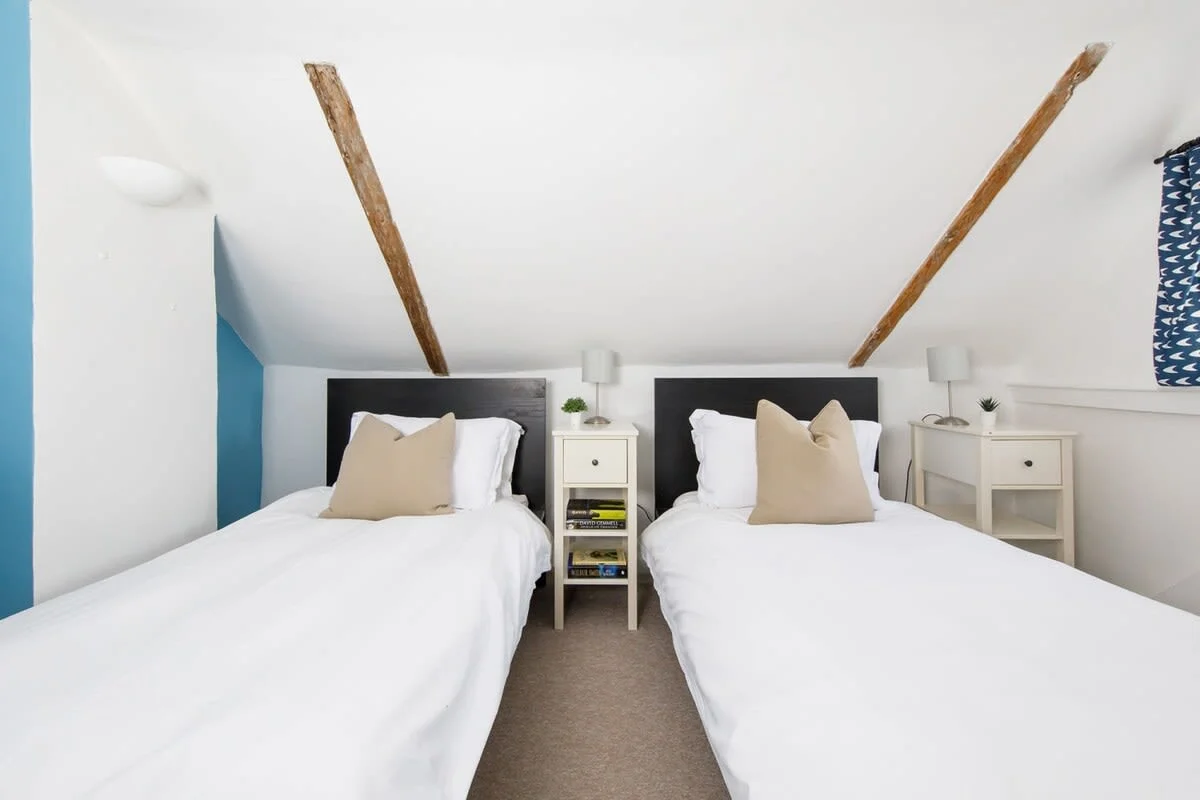 The townhouse character continues throughout the home.
