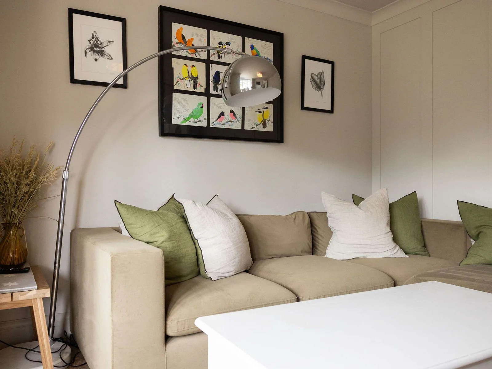 The perfect spot to get cosy on the large sofa.
